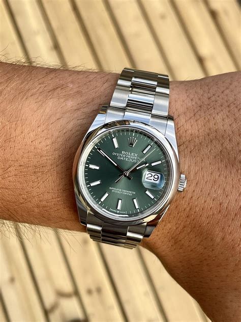 rolex datejust 36 thickness.